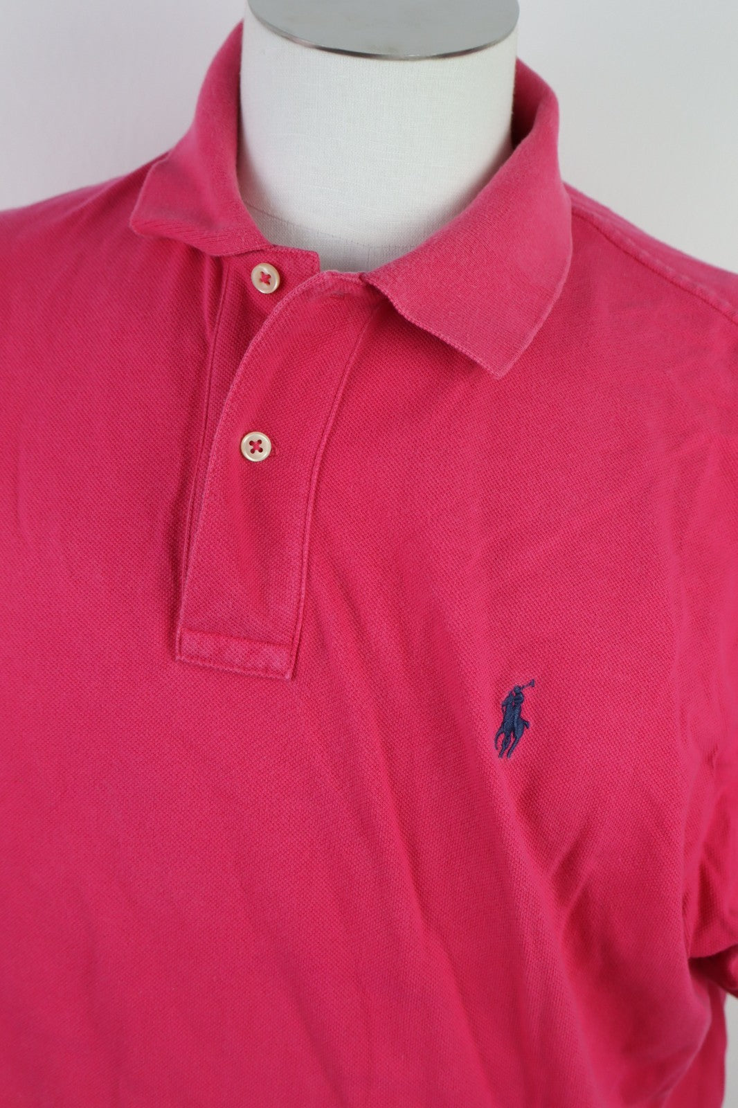 RALPH LAUREN MAGLIA POLO UOMO COTONE TG L MAN COTTON SHIRT CASUAL VINTAGE LOGO