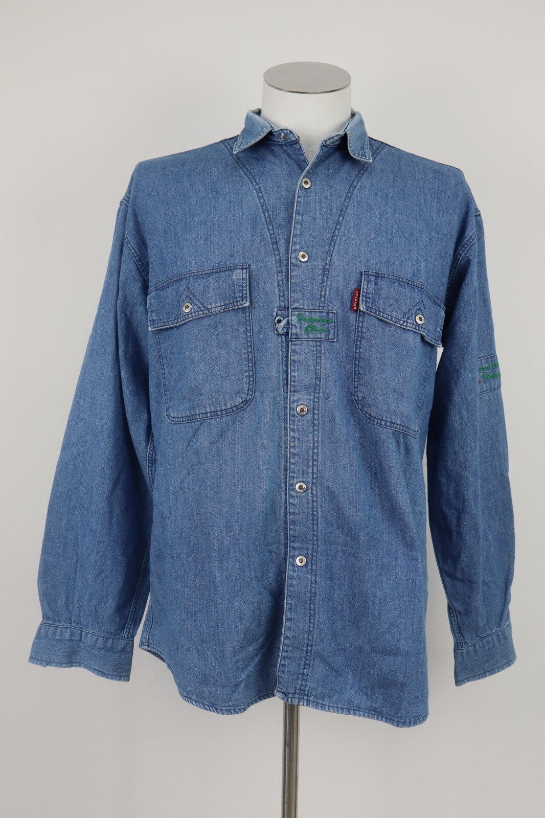 CARRERA CAMICIA JEANS UOMO TG. M  MAN CASUAL VINTAGE SHIRT COTONE DENIM