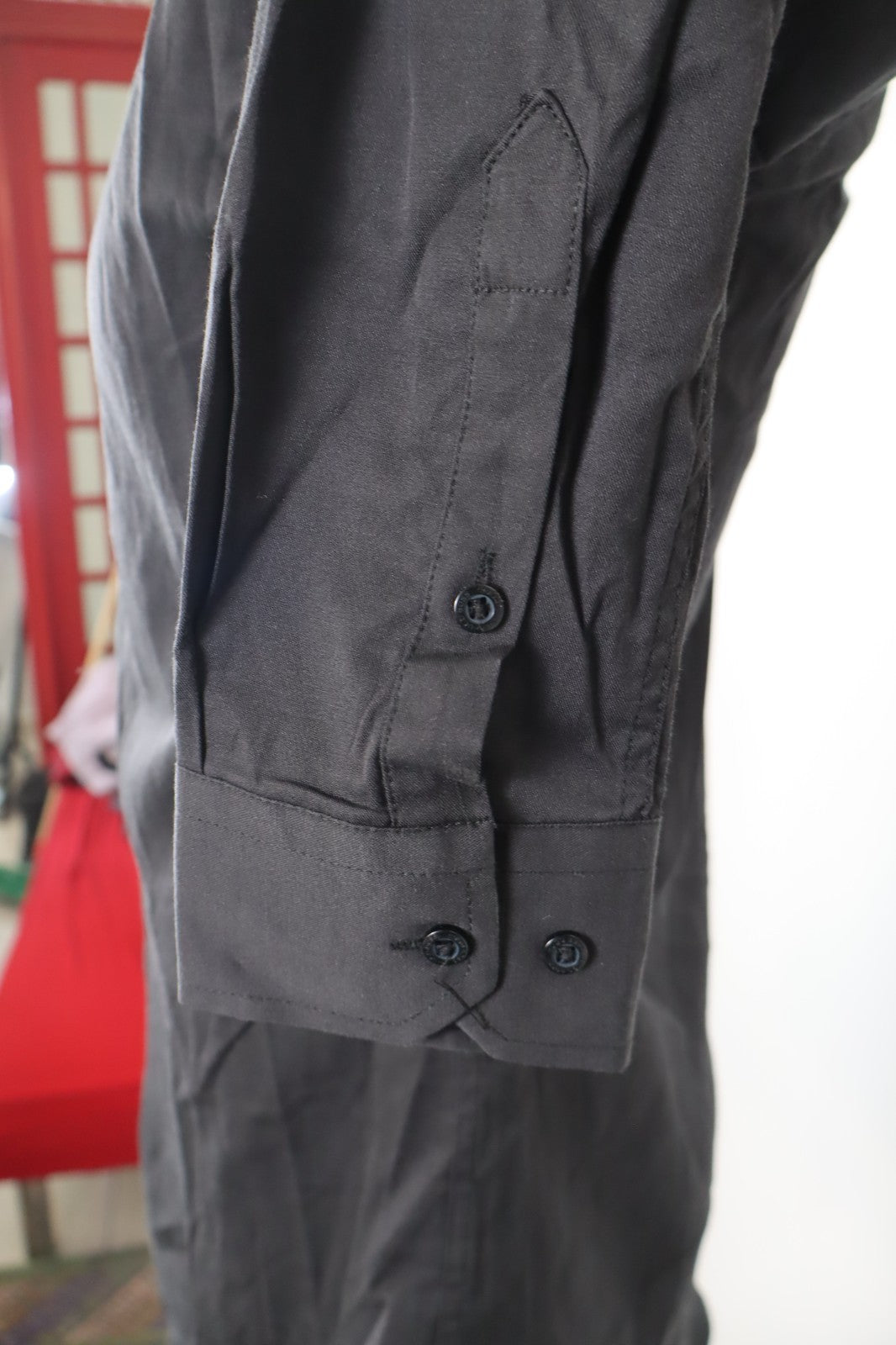 HUGO BOSS CAMICIA COTONE UOMO TG. S MAN CASUAL VINTAGE SHIRT SLIM FIT