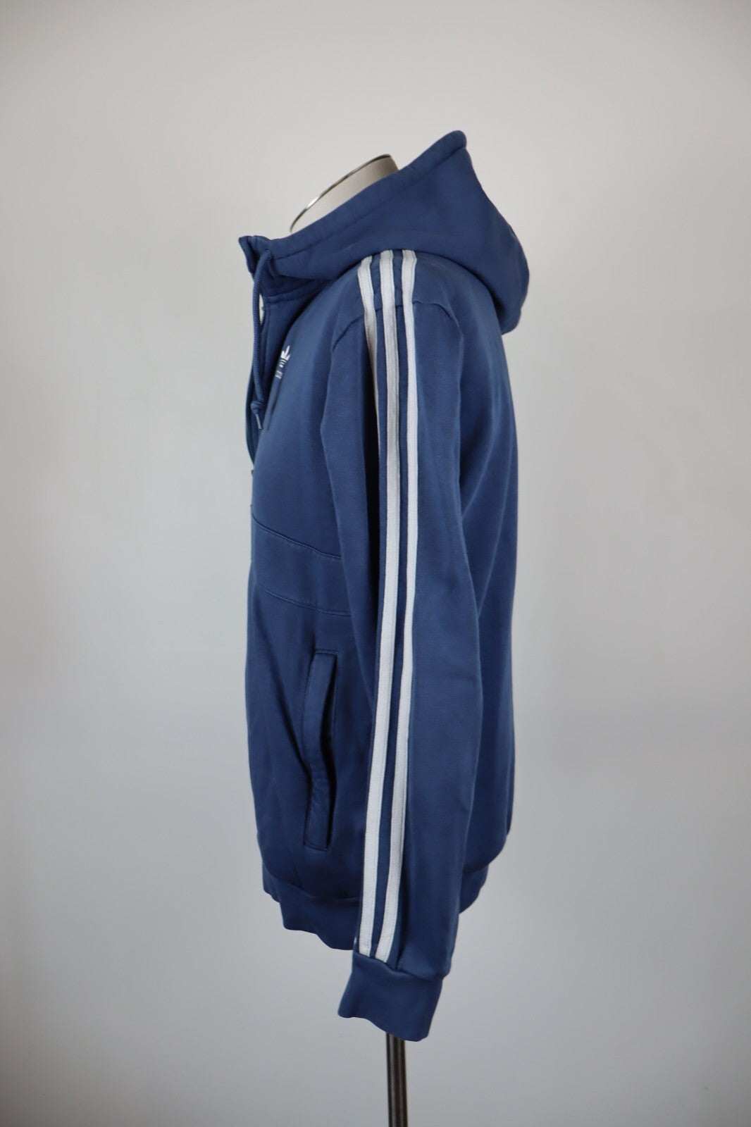 ADIDAS FELPA CAPPUCCIO MAGLIA UOMO Tg XS SPORT MAN SWEATSHIRT VINTAGE COTONE