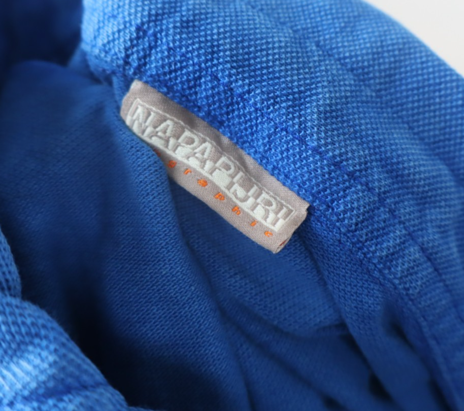 NAPAPIJRI MAGLIA POLO UOMO TG. L MAN SHIRT CASUAL VINTAGE COTONE COTTON LOGO