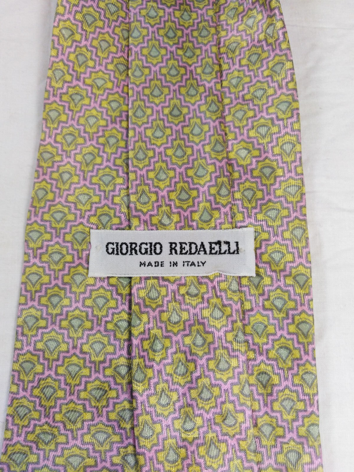 GIORGIO REDAELLI 100%  SILK TIE SETA CRAVATTA NECKTIE MADE IN ITALY