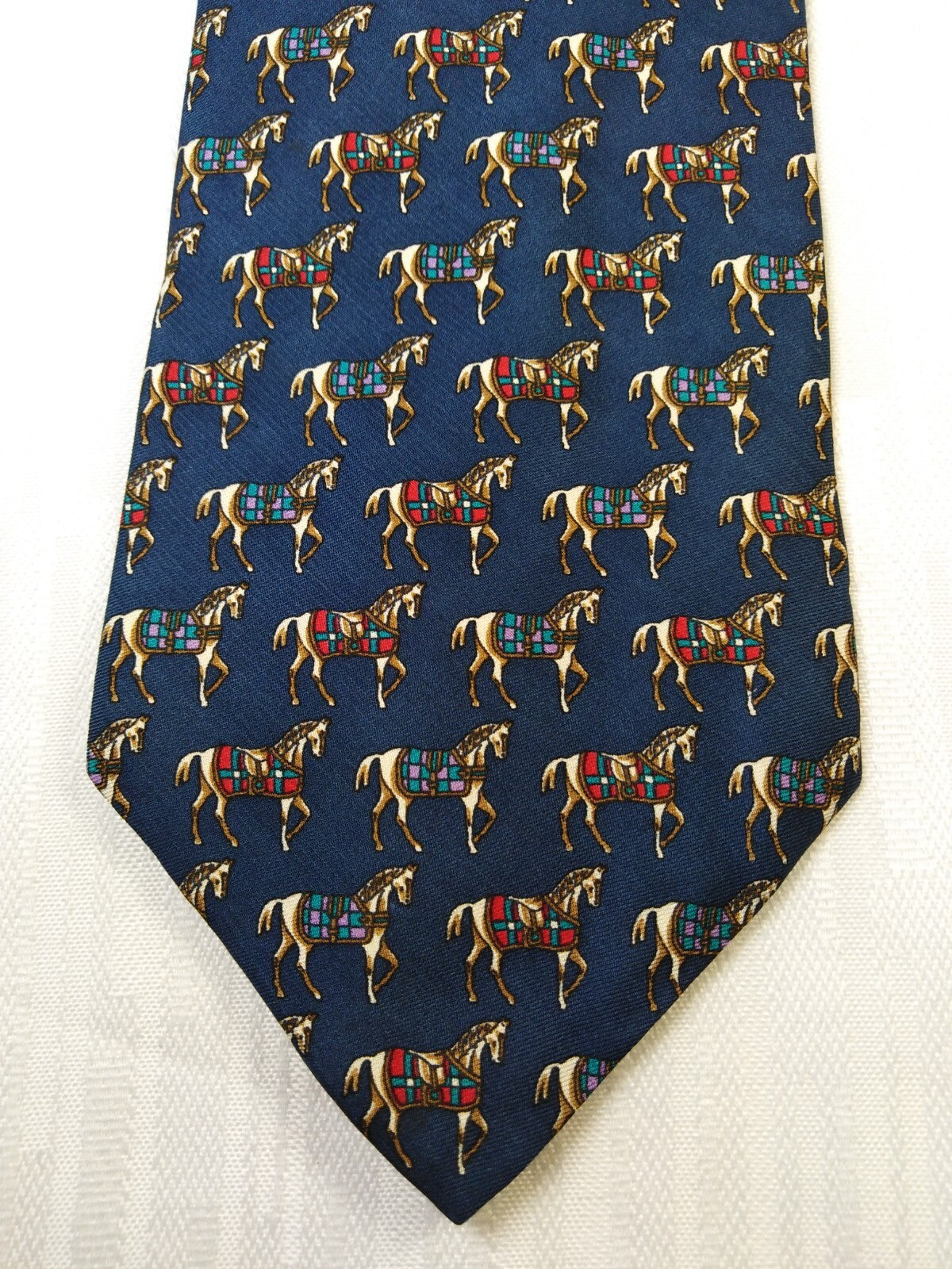 BARTON 100% SILK TIE SETA CRAVATTA NECKTIE ITALY VINTAGE CLASSIC