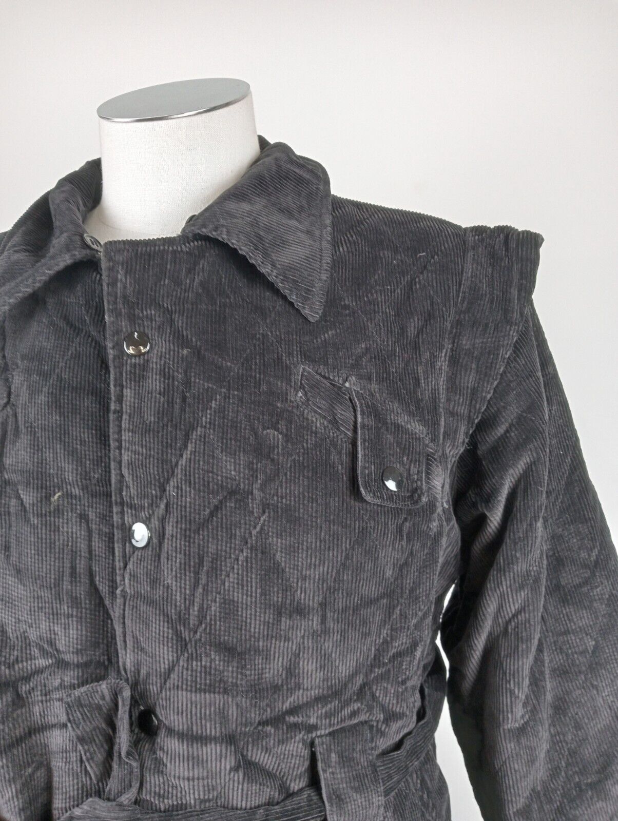 REGINA SCHRECKER GIUBBINO COTONE VELLUTO UOMO Tg 02 MAN CASUAL VINTAGE JACKET