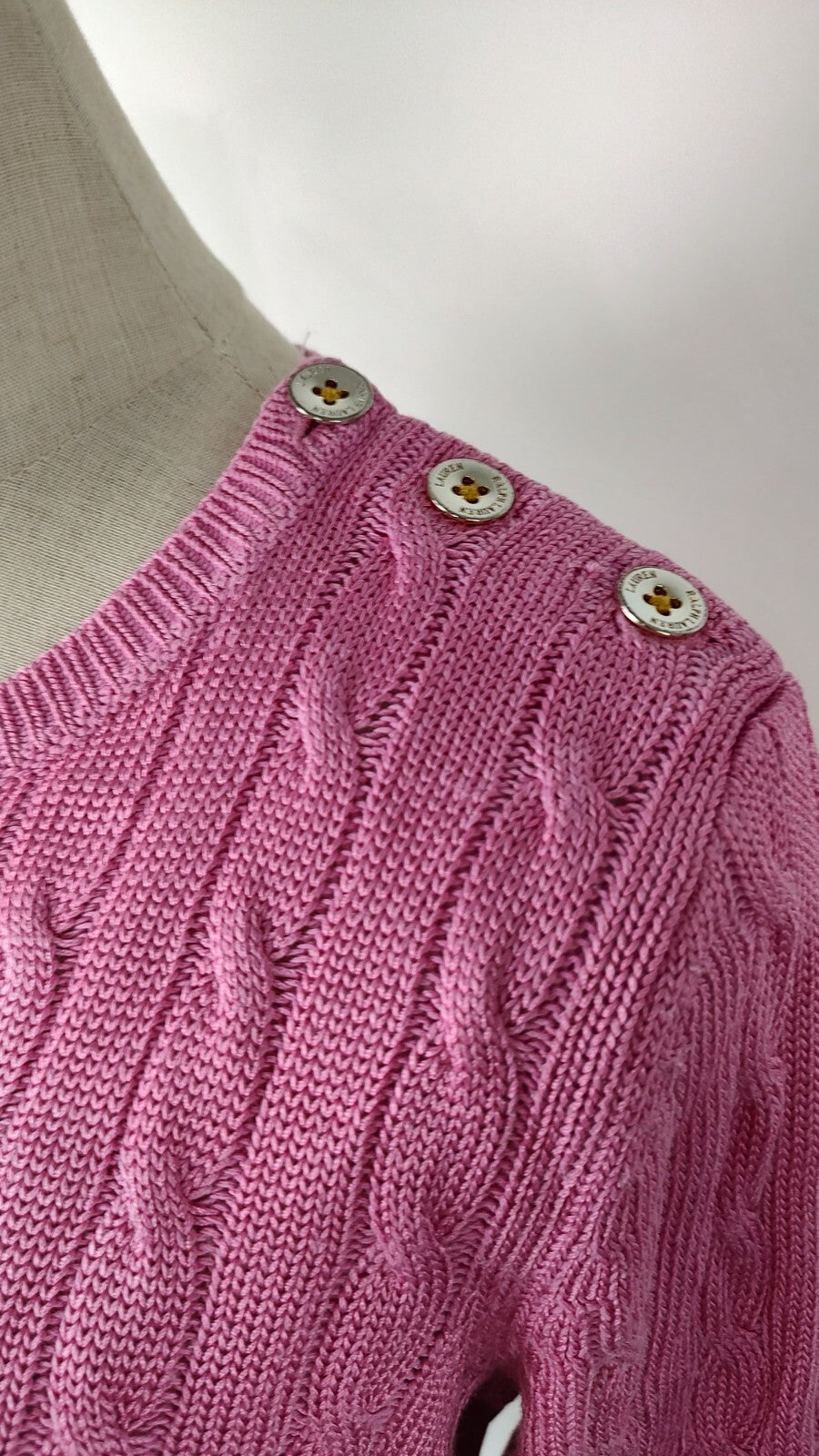 POLO RALPH LAUREN MAGLIONE COTONE DONNA TG S WOMAN CASUAL SWEATER ITALY