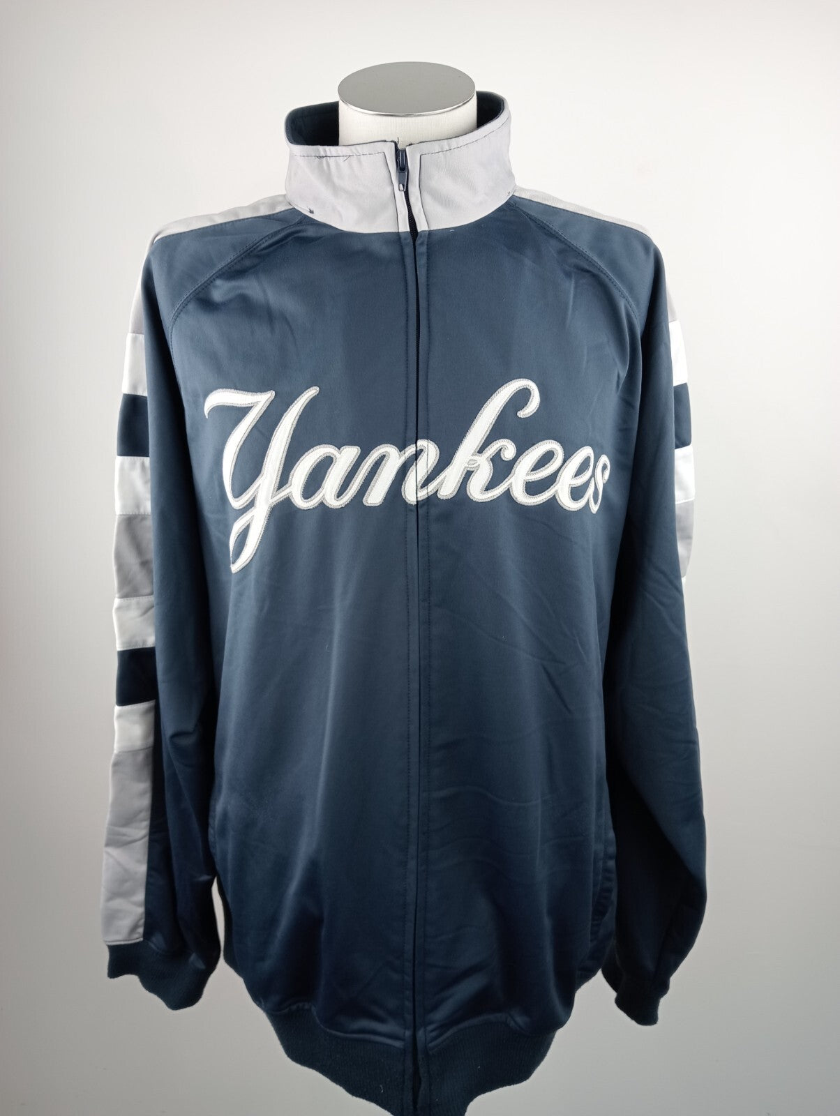 STITCHES YANKEES GIACCA FELPA ZIP SPORT BASEBALL UOMO Tg XL VINTAGE MAN JACKET
