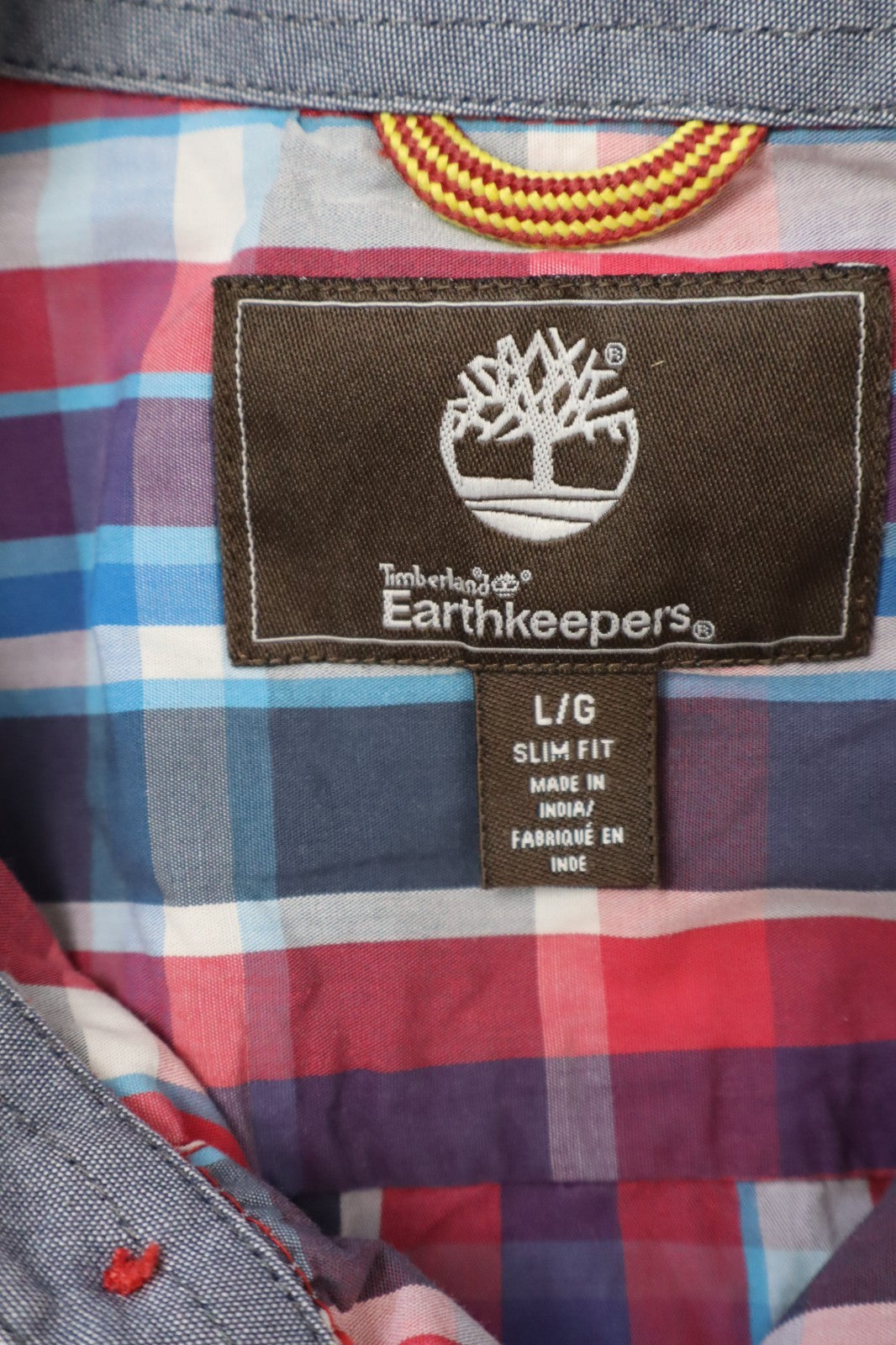 TIMBERLAND SLIM FIT CAMICIA COTONE UOMO TG. L MAN CASUAL VINTAGE SHIRT COTTON