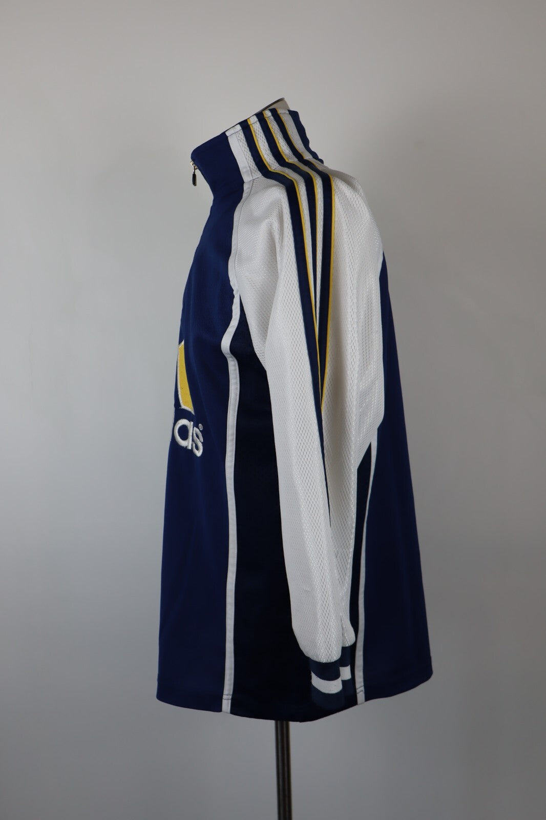 ADIDAS FELPA MAGLIA CON ZIP UOMO TG S MAN SPORT JACKET SWEATSHIRT VINTAGE
