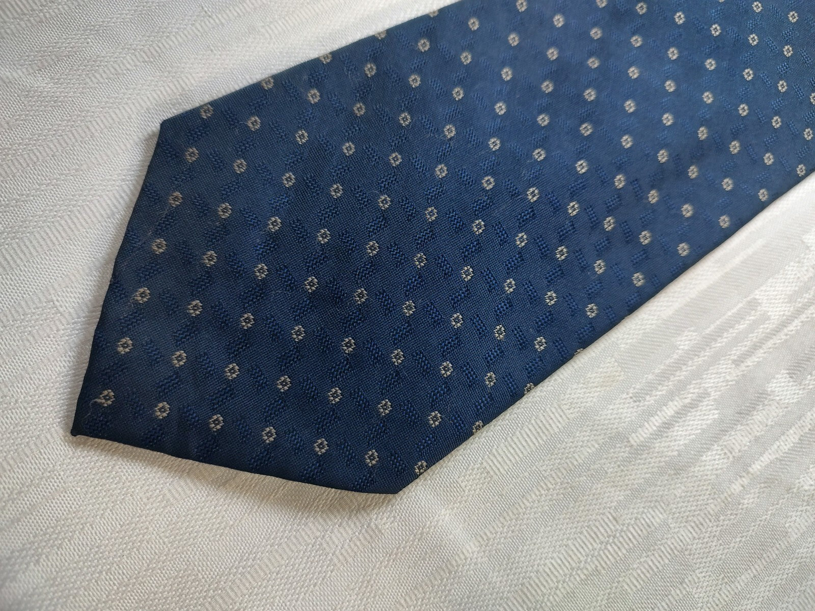 ROCCOBAROCCO 100% SILK TIE SETA CRAVATTA NECKTIE  ITALIA CLASSIC SELF TIPPED