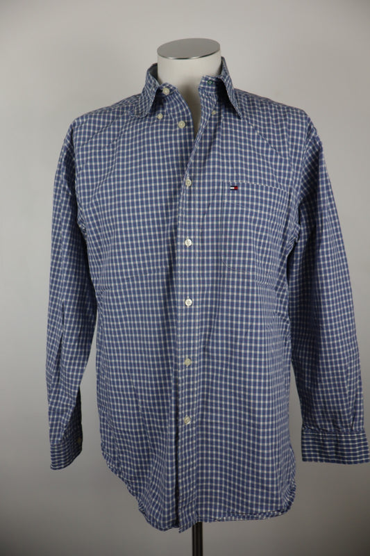 TOMMY HILFIGER CAMICIA UOMO COTONE TG. M MAN CASUAL VINTAGE SHIRT MANICA LUNGA