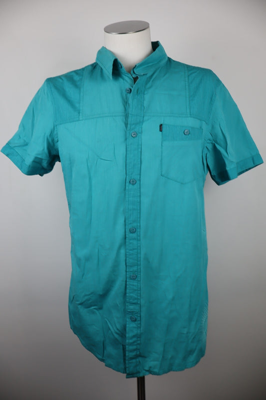 BILLABONG CAMICIA MANICHE CORTE UOMO COTONE TG M MAN CASUAL VINTAGE COTTON SHIRT