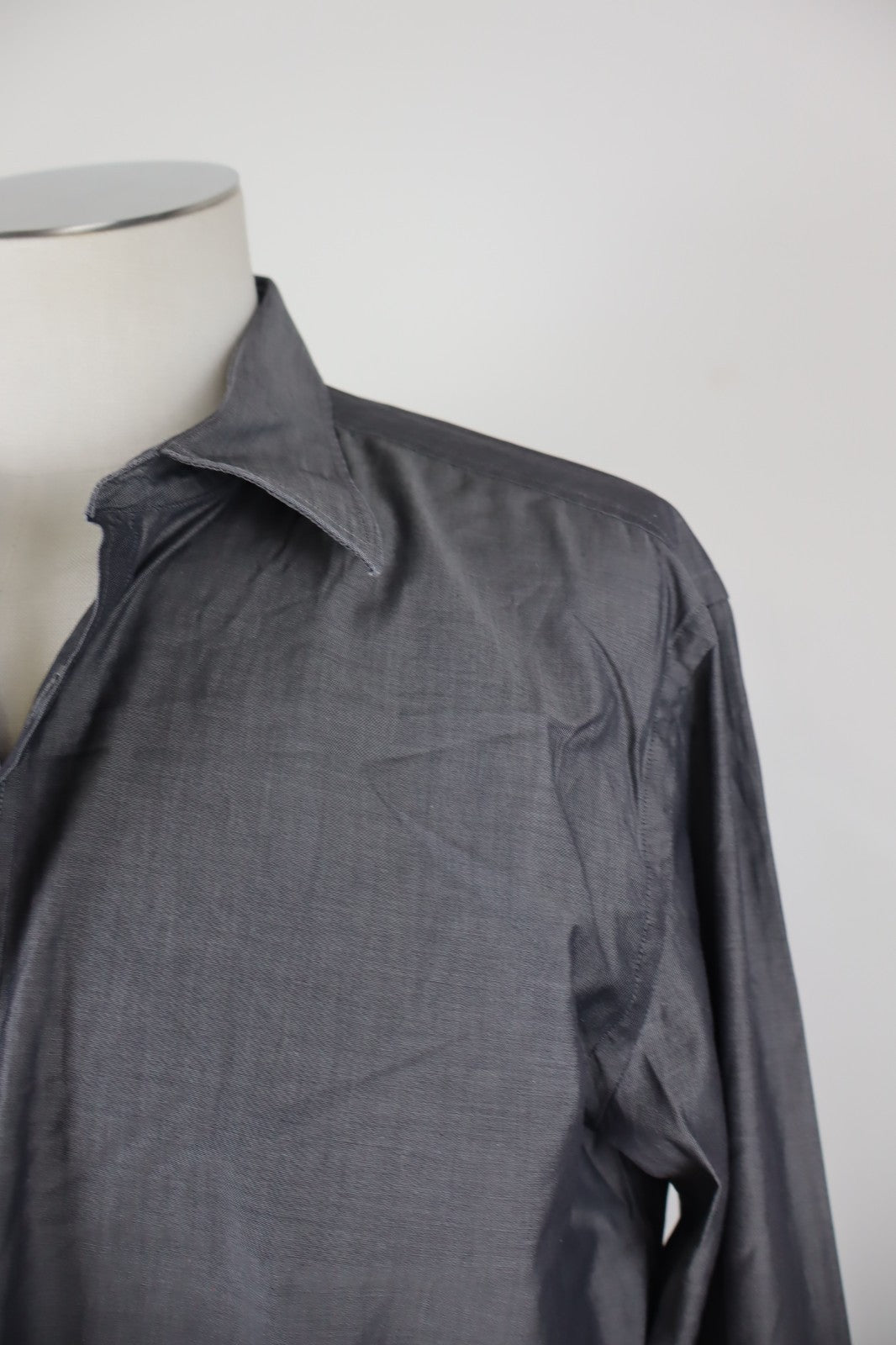 HUGO BOSS CAMICIA UOMO TG. 43 17 SLIM MAN CASUAL VINTAGE SHIRT COTONE COTTON