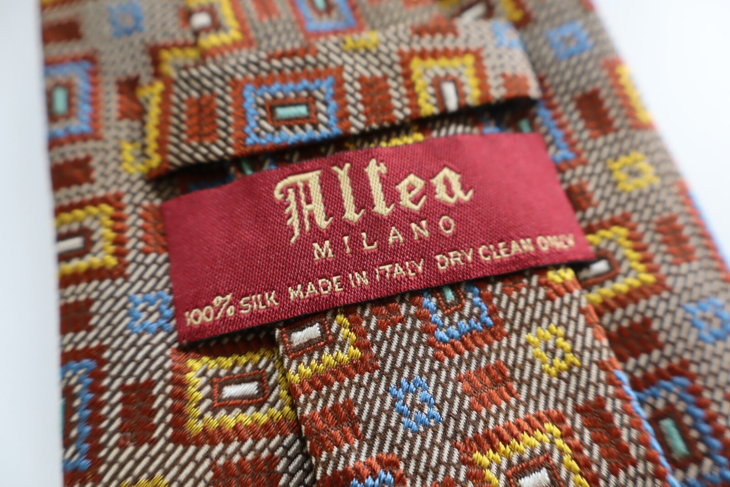 ALTEA MILANO 100% SILK TIE SETA CRAVATTA NECKTIE MADE IN ITALY CLASSIC