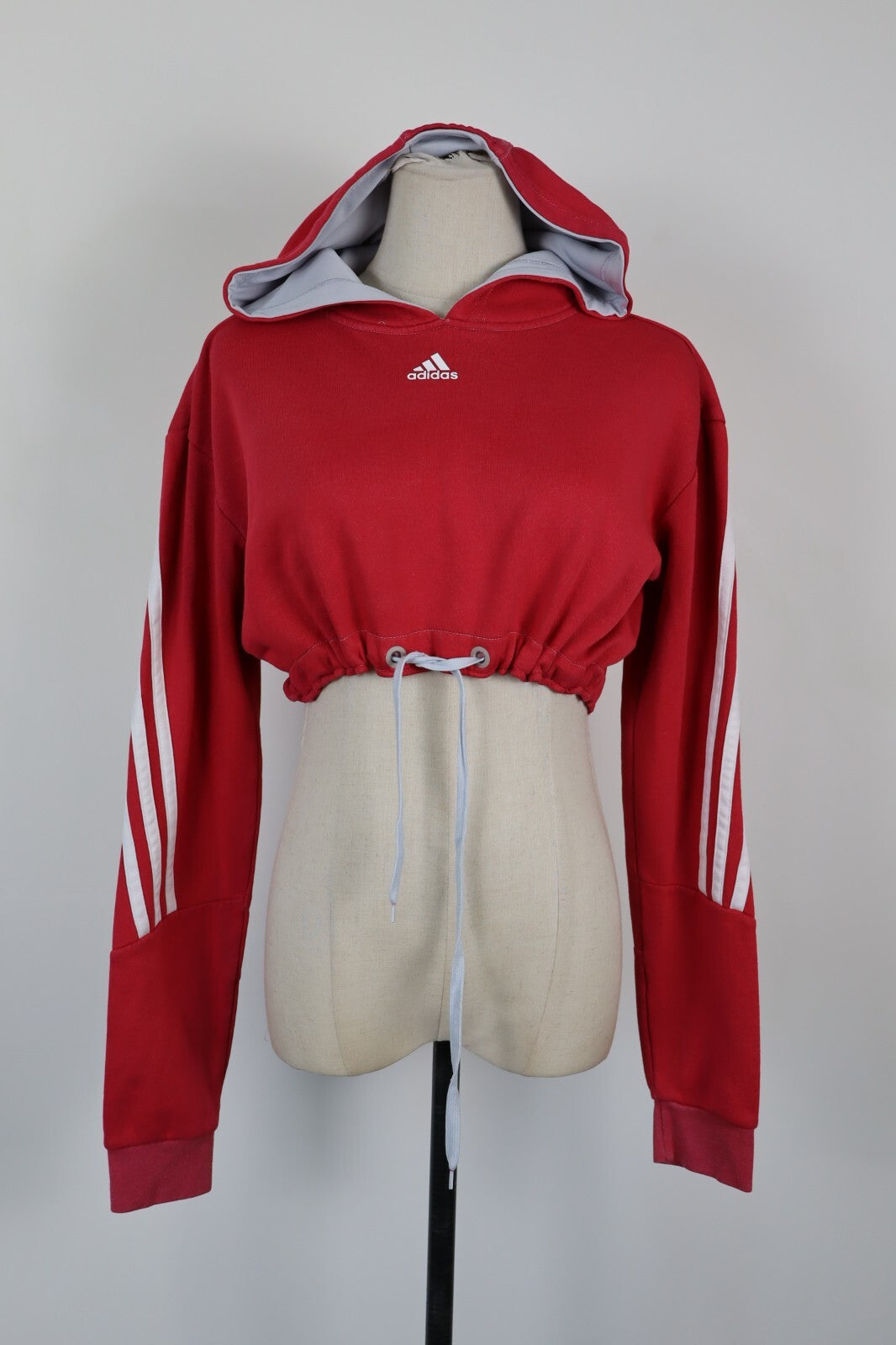 ADIDAS FELPA CON CAPPUCCIO DONNA Tg M WOMAN CASUAL VINTAGE SPORT SWEATSHIRT