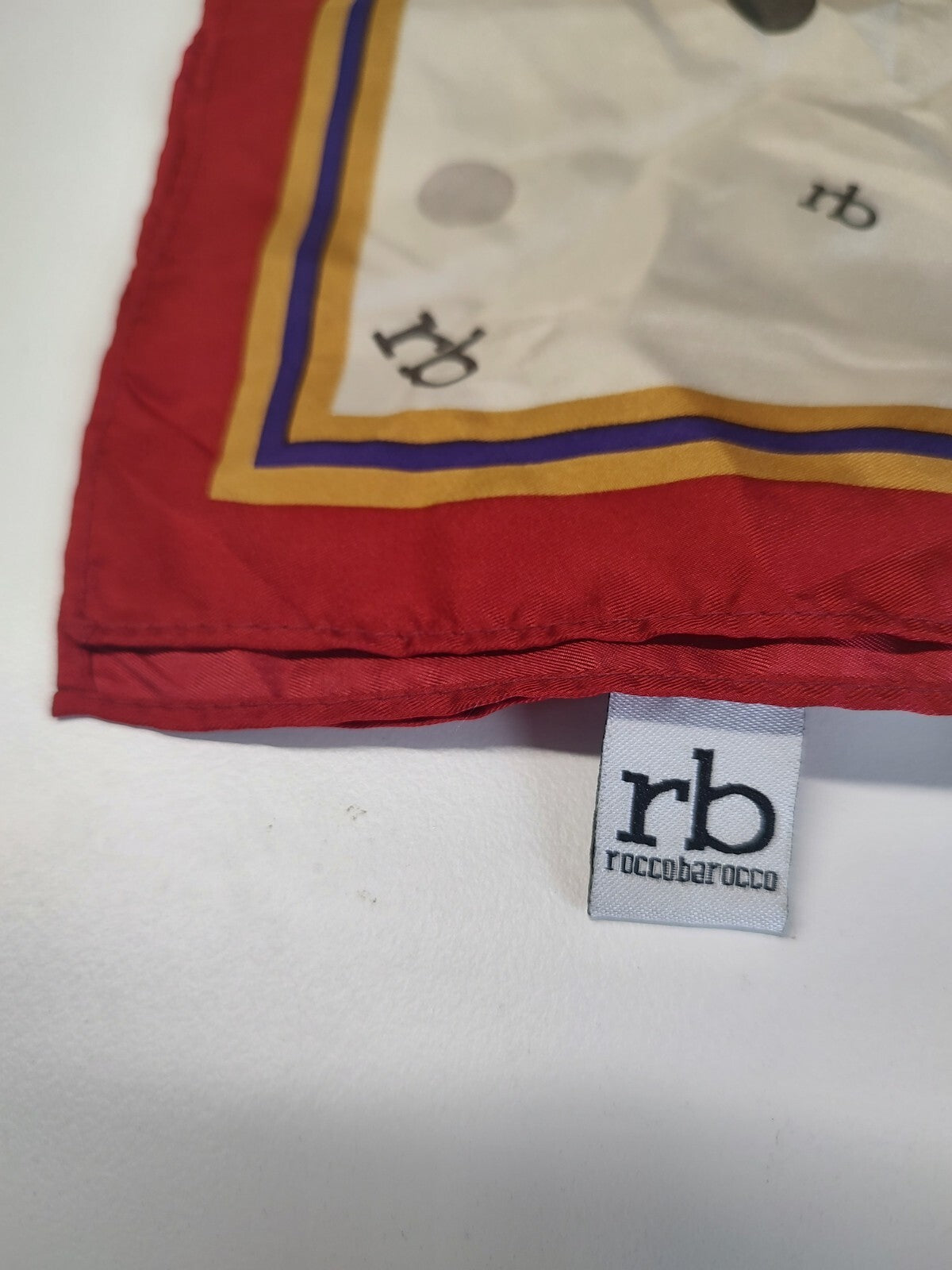 ROCCOBAROCCO FOULARD 100% SILK SETA SCARVES SCIARPA SCARF SQUARE MADE ITALY