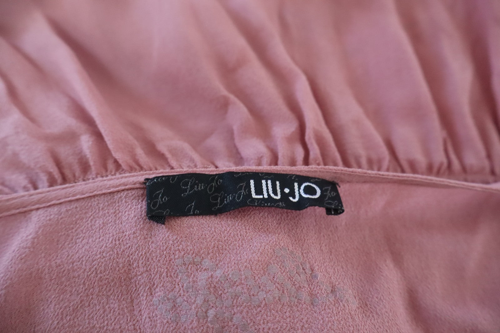 LIU JO VESTITO SMANICATO ROSA DONNA TG L WOMAN CASUAL VINTAGE DRESS ABITO LOGO