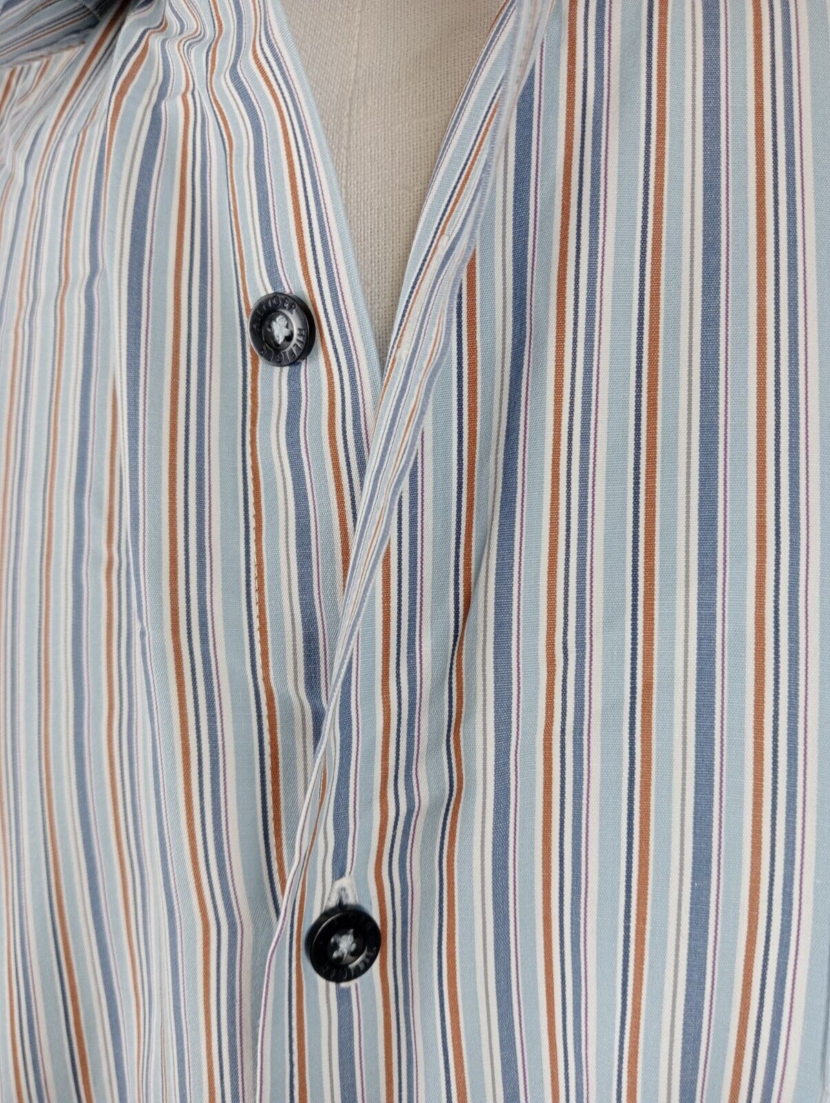 TOMMY HILFIGER CAMICIA UOMO TG. XL MAN CASUAL VINTAGE SHIRT COTONE COTTON