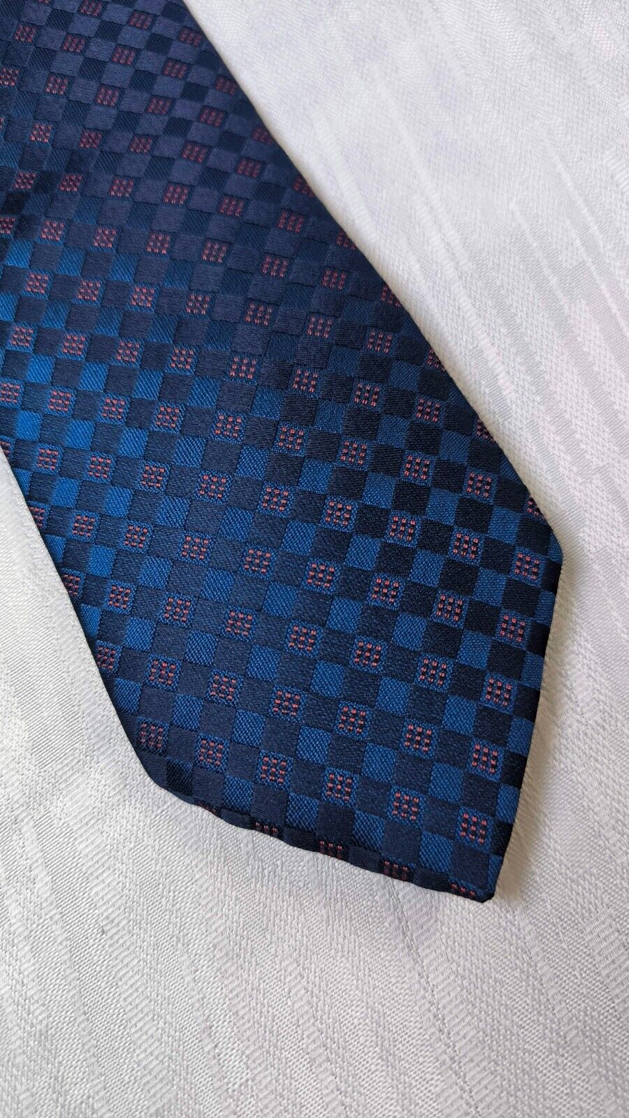 ANTONIO BASILE 100%  SILK TIE SETA CRAVATTA SELF TIPPED NECKTIE MADE IN ITALY
