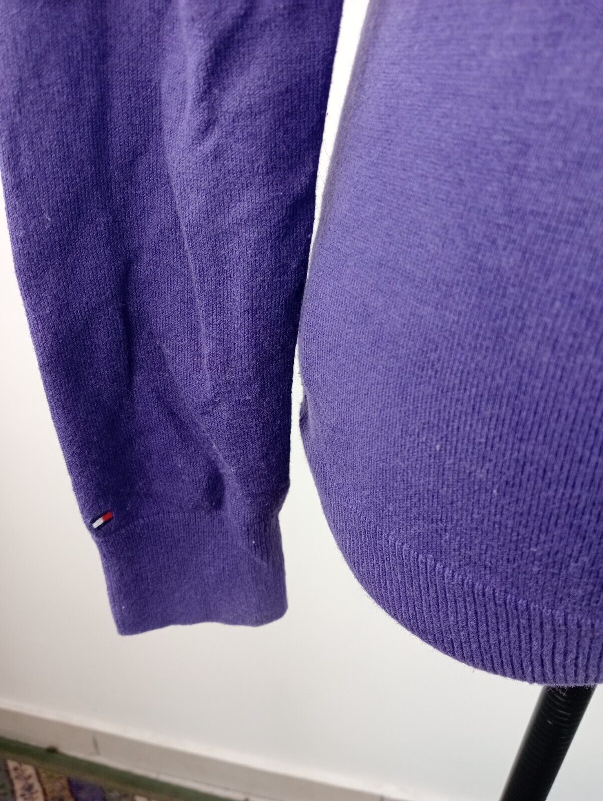 TOMMY HILFIGER MAGLIONE COTONE DONNA Tg. XS WOMAN CASUAL SWEATER MADE ITALY