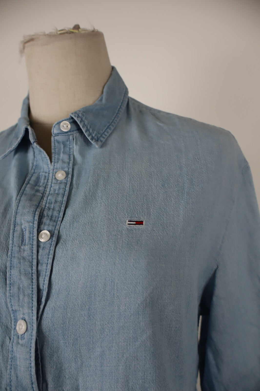 TOMMY HILFIGER JEANS CAMICIA  DONNA TG. S WOMAN SHIRT CASUAL VINTAGE COTONE