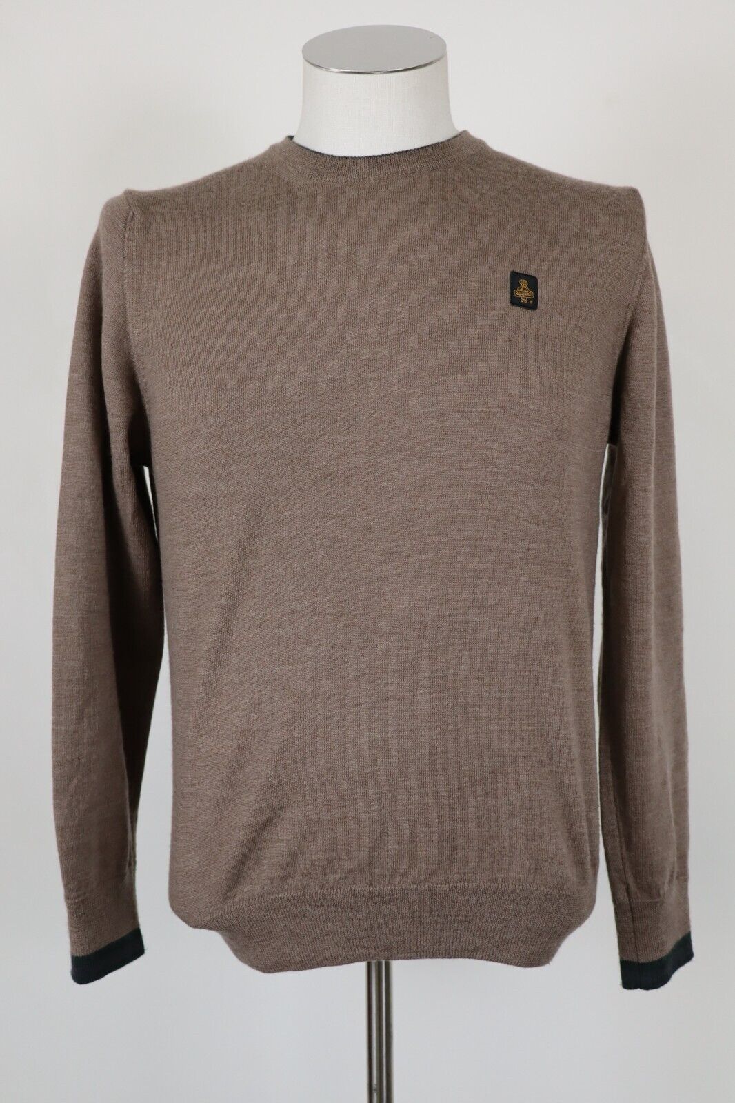 REFRIGIWEAR MAGLIONE LANA WOOL VINTAGE UOMO Tg. L MAN SWEATER CASUAL