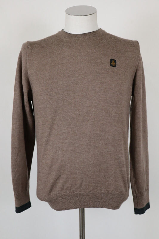 REFRIGIWEAR MAGLIONE LANA WOOL VINTAGE UOMO Tg. L MAN SWEATER CASUAL