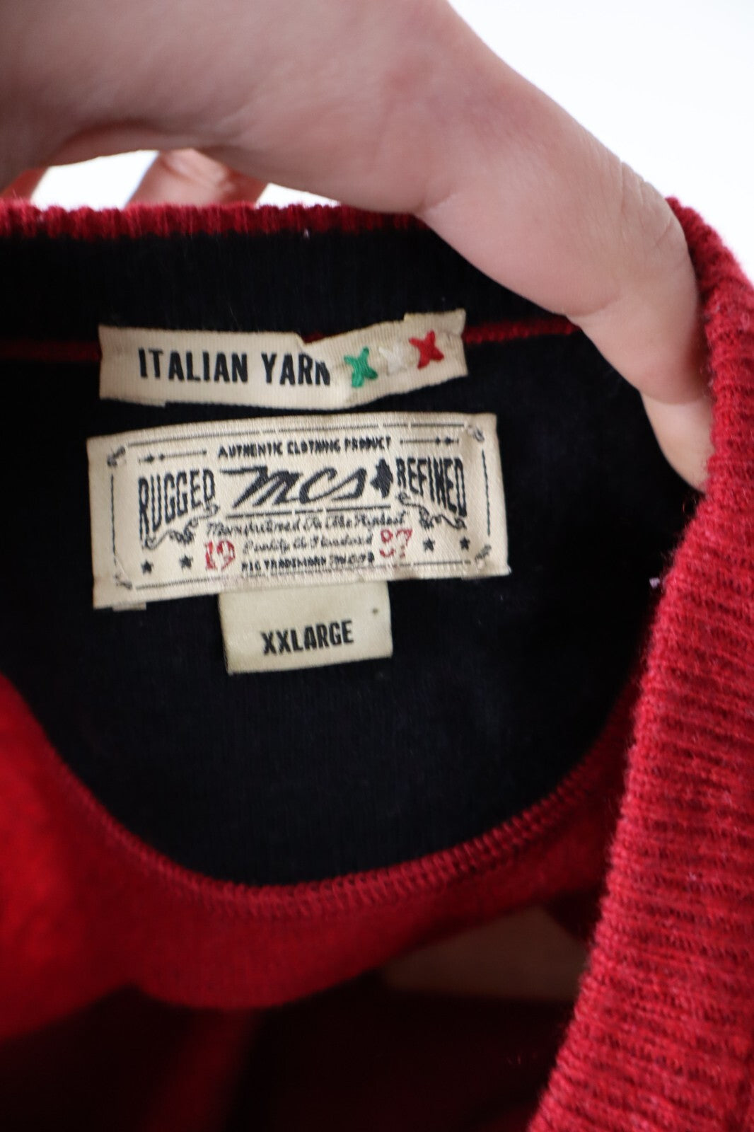 MARLBORO MAGLIONE VINTAGE UOMO Tg. 2XL MAN SWEATER CASUAL LANA