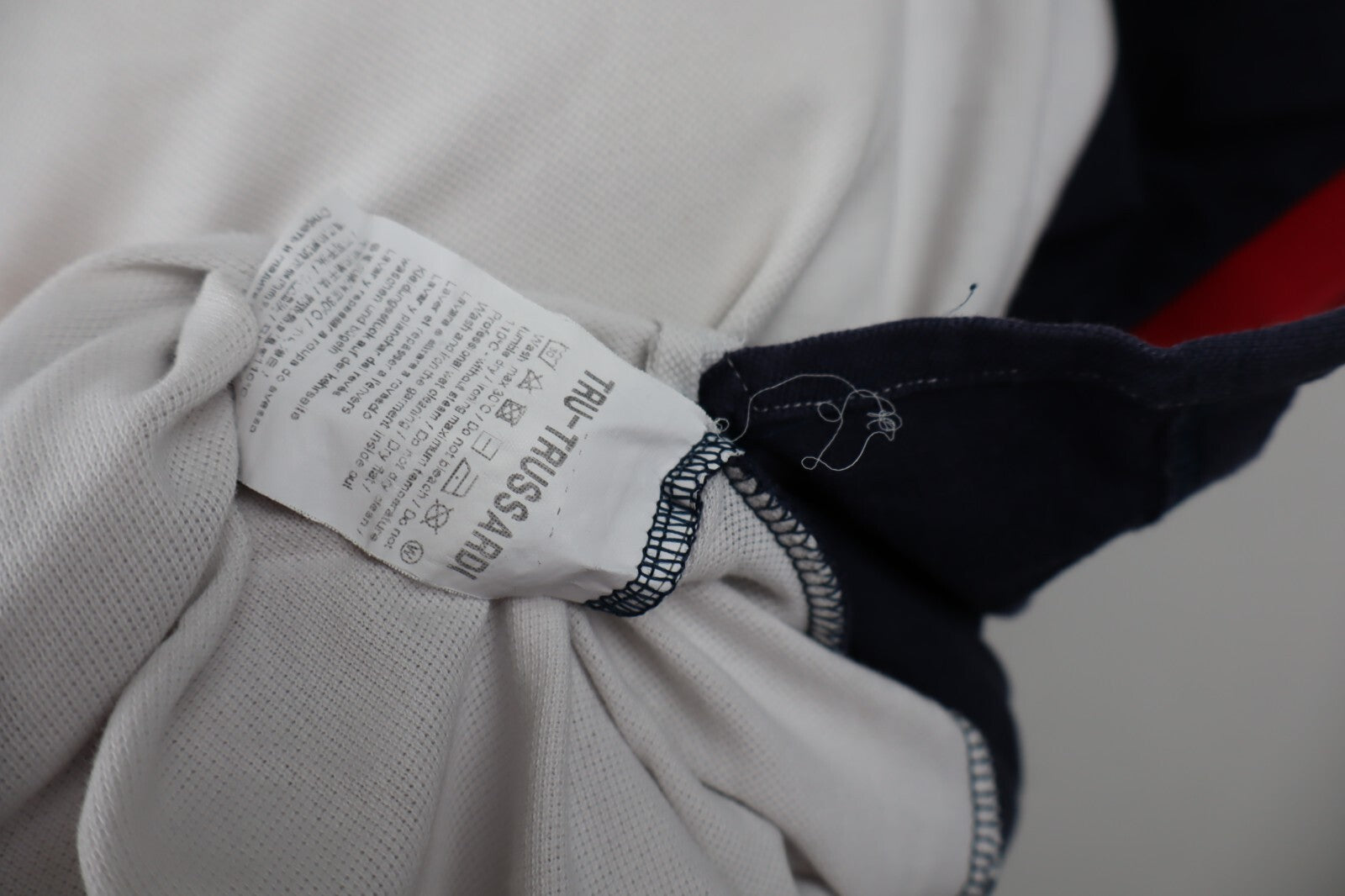 TRU TRUSSARDI MAGLIA POLO UOMO COTONE TG. 2XL MAN COTTON SHIRT CASUAL VINTAGE