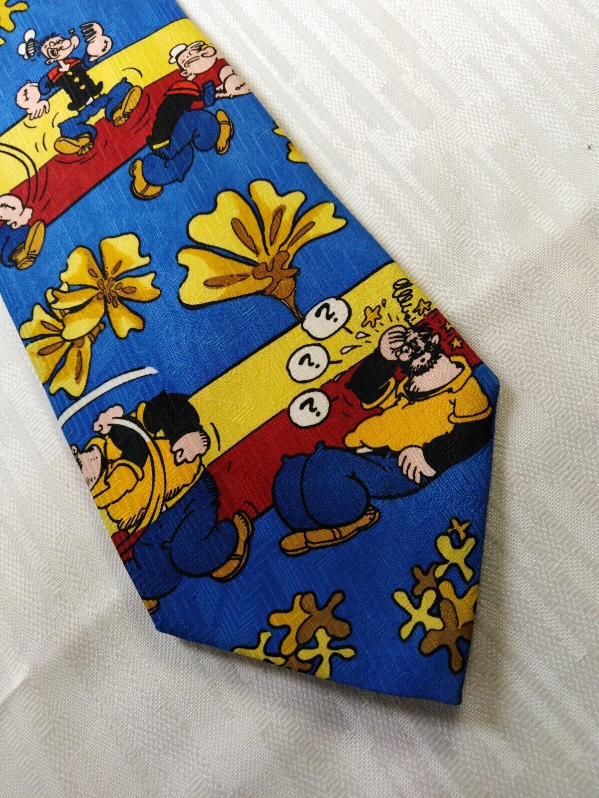 POPEYE POLIESTERE TIE CRAVATTA NECKTIE MADE IN ITALY VINTAGE CLASSIC