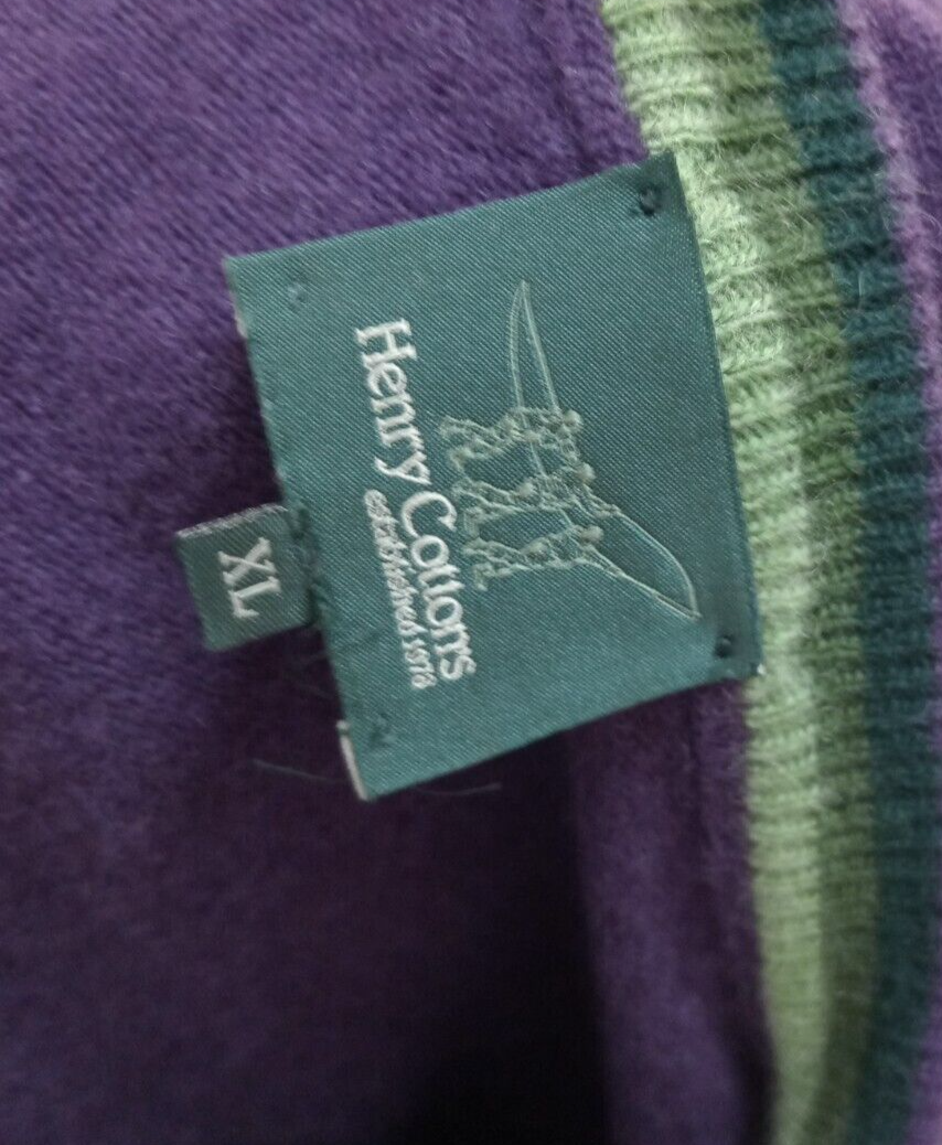 HENRY COTTON'S MAGLIONE WOOL LANA VINTAGE UOMO Tg. XL MAN SWEATER CASUAL