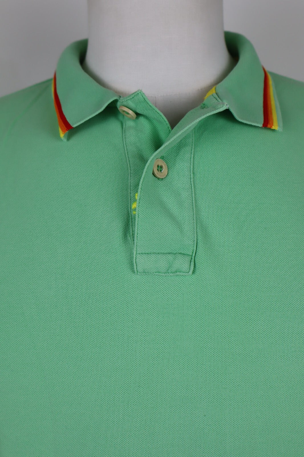 SUNDEK MAGLIA POLO UOMO COTONE TG. M MAN COTTON SHIRT CASUAL VINTAGE VERDE