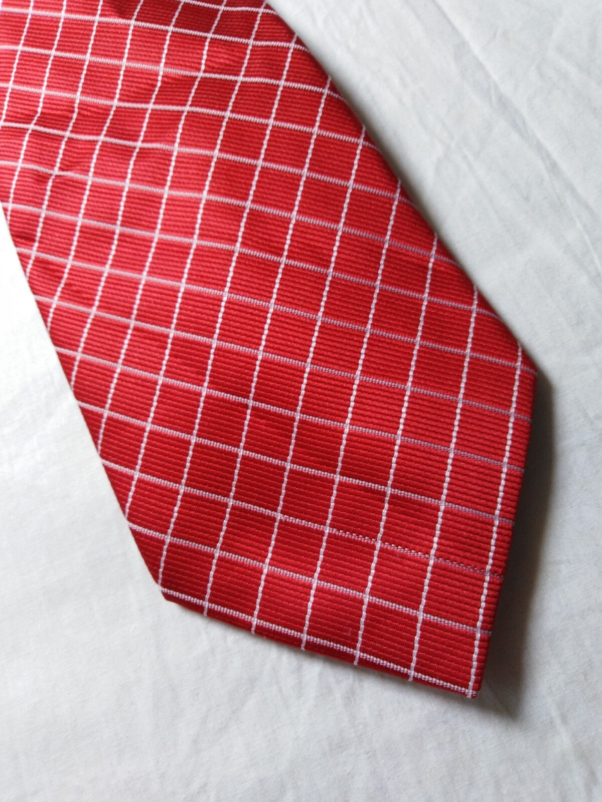 LUCIO LAMBERTI  100%  SILK TIE SETA CRAVATTA SELF TIPPED NECKTIE MADE IN ITALY