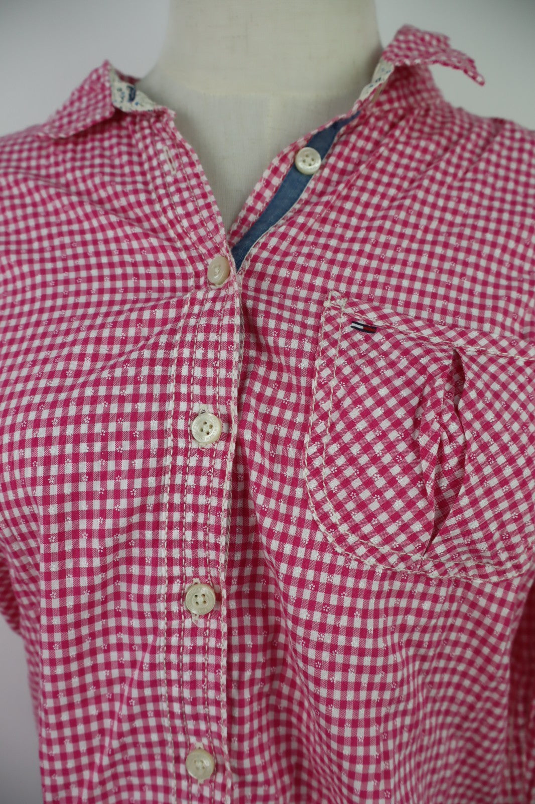 TOMMY HILFIGER CAMICIA DONNA TG M WOMAN SHIRT CASUAL VINTAGE COTONE COTTON