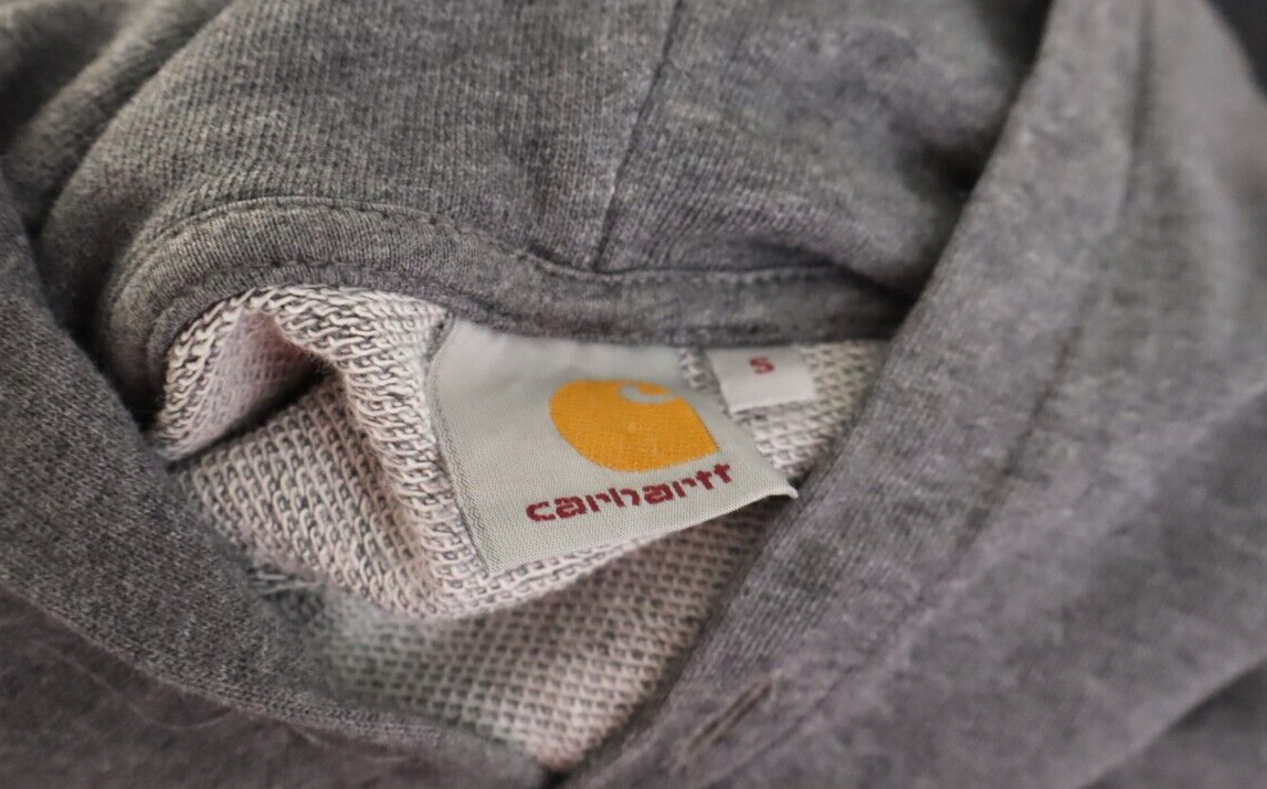 CARHARTT FELPA CAPPUCCIO JACKET UOMO Tg S SPORT MAN SWEATSHIRT CASUAL VINTAGE