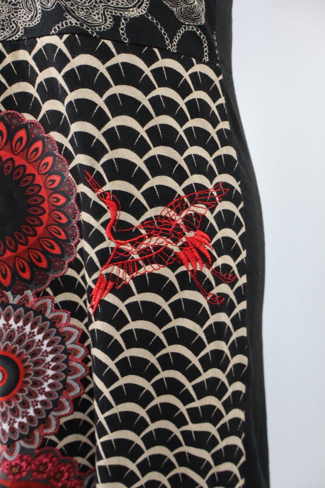 DESIGUAL VESTITO ABITO DONNA TG. M WOMAN CASUAL VINTAGE DRESS