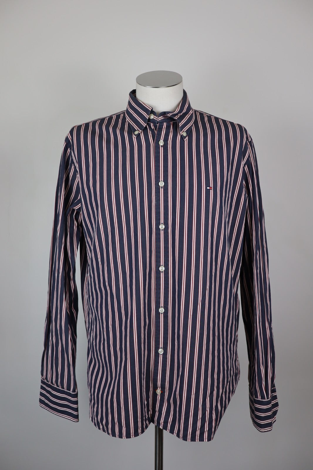 TOMMY HILFIGER CAMICIA UOMO COTONE TG. L MAN CASUAL VINTAGE SHIRT COTTON