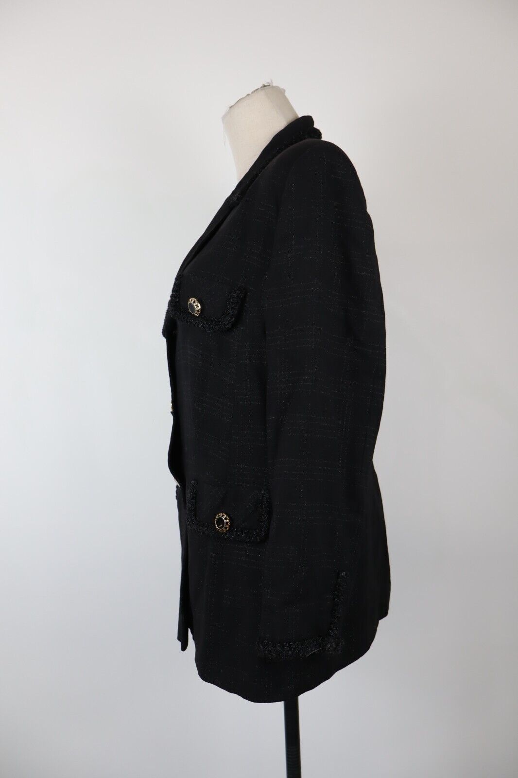 LUISA SPAGNOLI BLAZER GIACCA DONNA 50 WOMAN CASUAL VINTAGE JACKET LANA WOOL