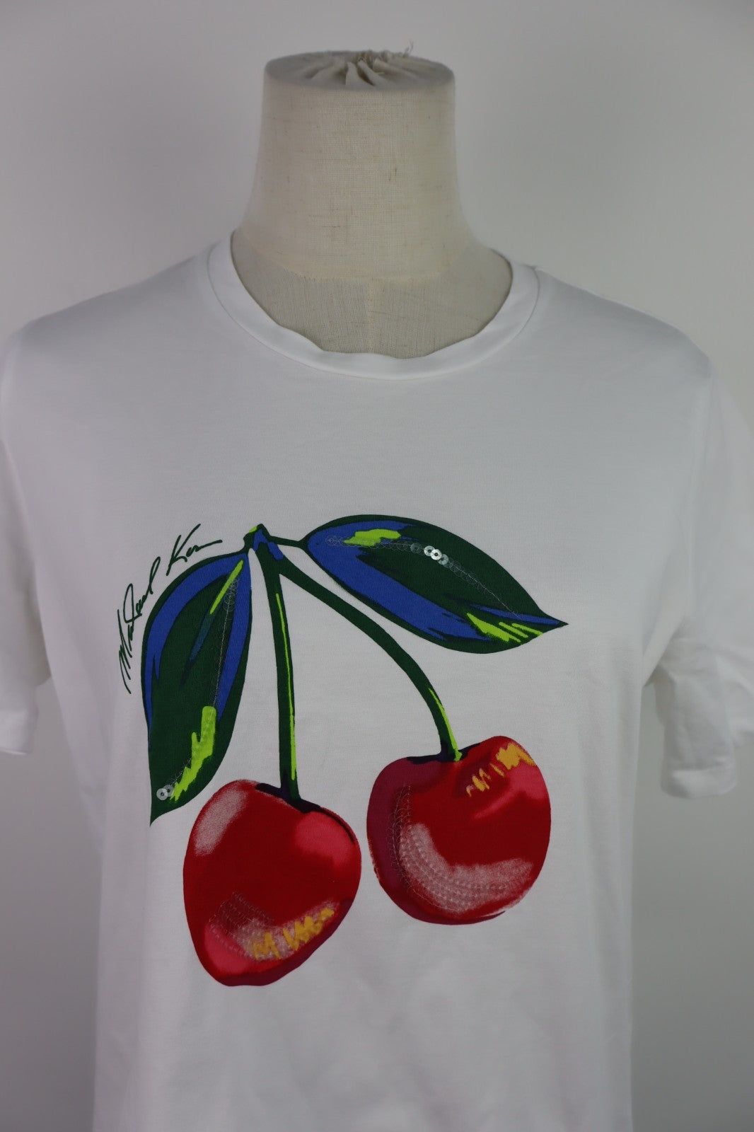 MICHAEL KORS MAGLIA DONNA TG. M WOMAN CASUAL VINTAGE T-SHIRT COTONE
