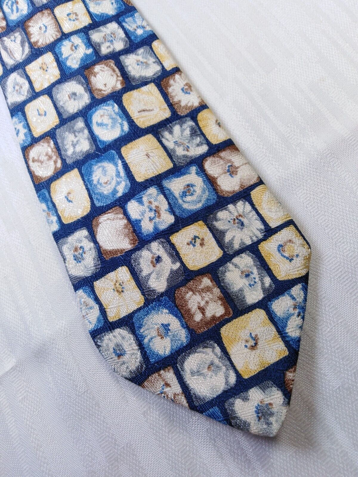 ALTEA MILANO 100% SETA SILK TIE CRAVATTA NECKTIE MADE IN ITALY VINTAGE CLASSIC