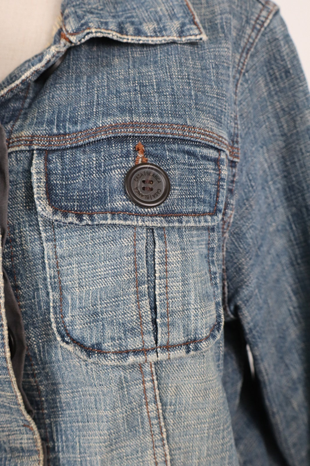 CASA BLANCA GIUBBINO JEAN DONNA Tg. 46 WOMAN DENIM CASUAL JACKET VINTAGE