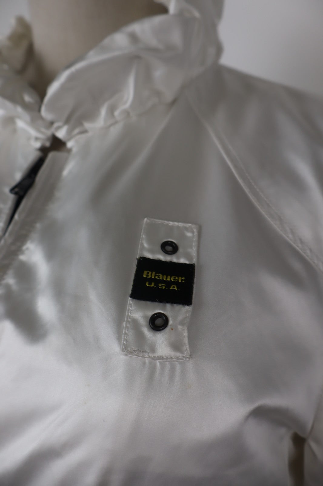 BLAUER GIUBBINO LEGGERO DONNA Tg S VINTAGE WOMAN JACKET CASUAL VINTAGE BIANCO