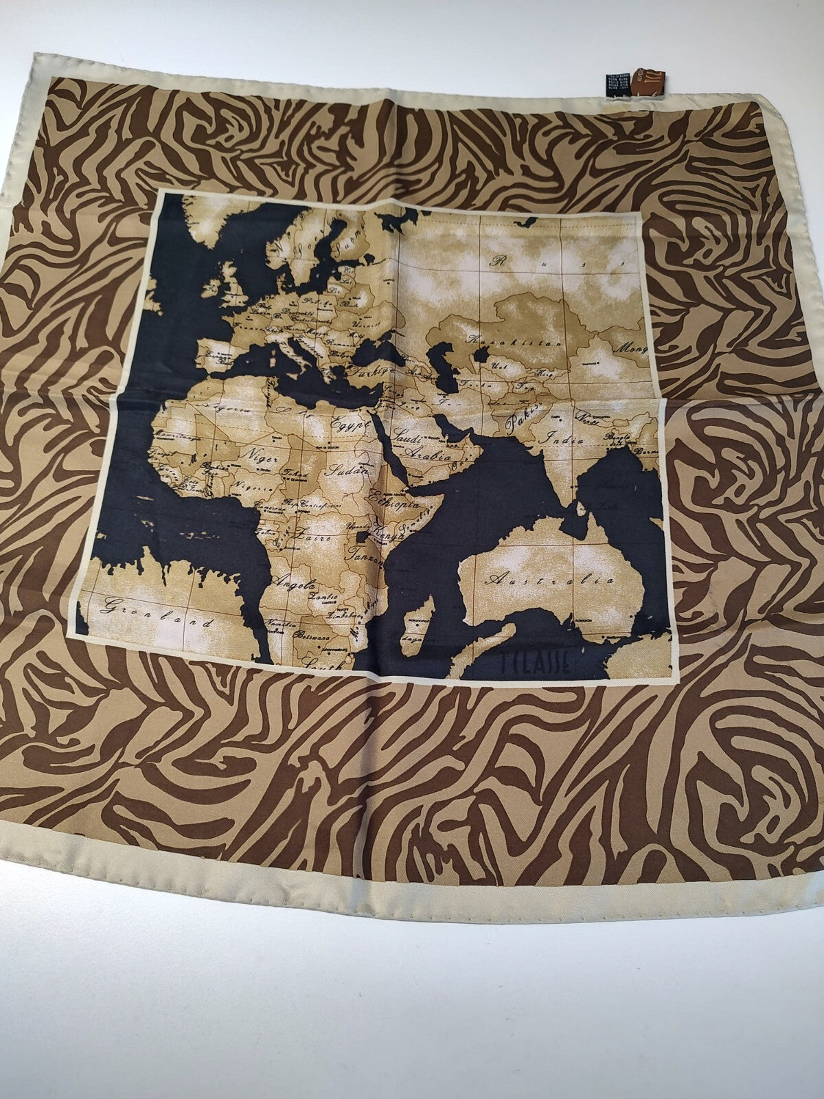 ALVIERO MARTINI 1 CLASSE FOULARD 100% SILK SETA SCARVES SCARF SQUARE MADE ITALY