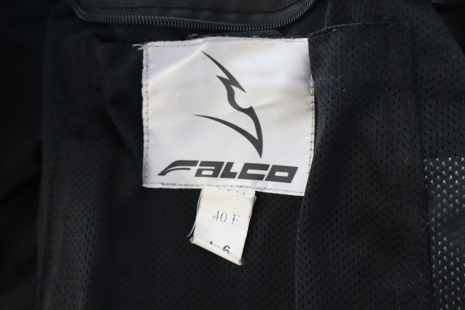 FALCO GIUBBINO PELLE MOTO DONNA Tg 44 BIKERS WOMAN VINTAGE JACKET PROTEZIONI