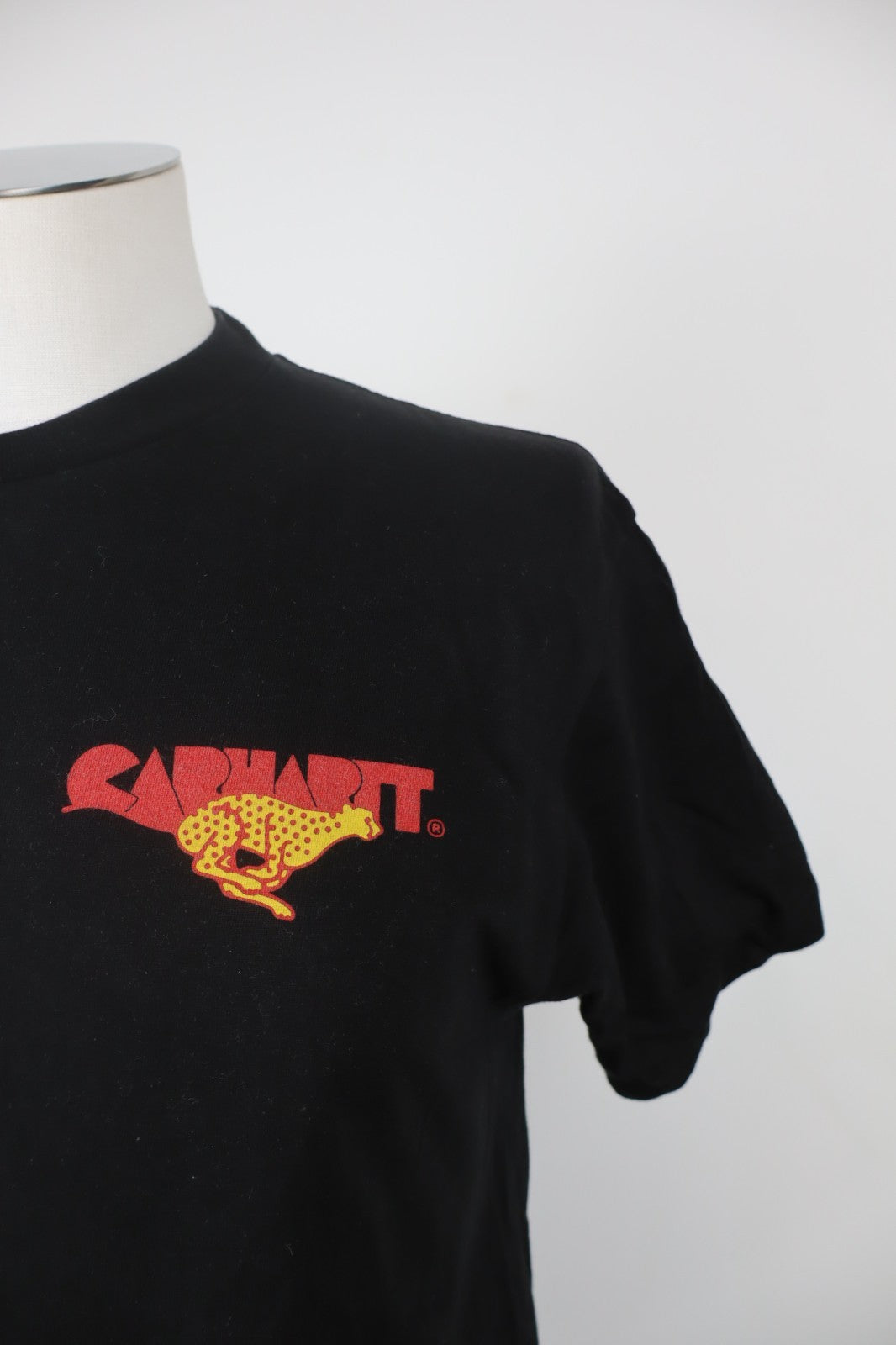 CARHARTT MAGLIA UOMO COTONE TG XS MAN COTTON T-SHIRT CASUAL VINTAGE NERO LOGO