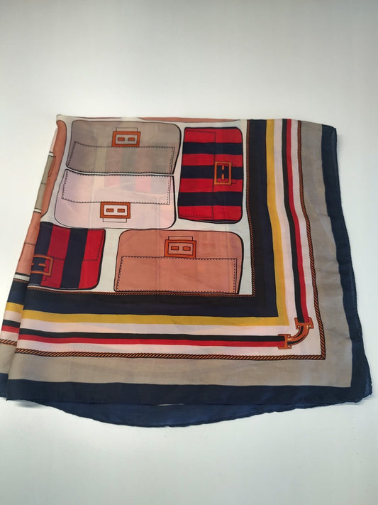 FOULARD 100% SILK SETA SCARVES SCARF SQUARE MADE ITALY