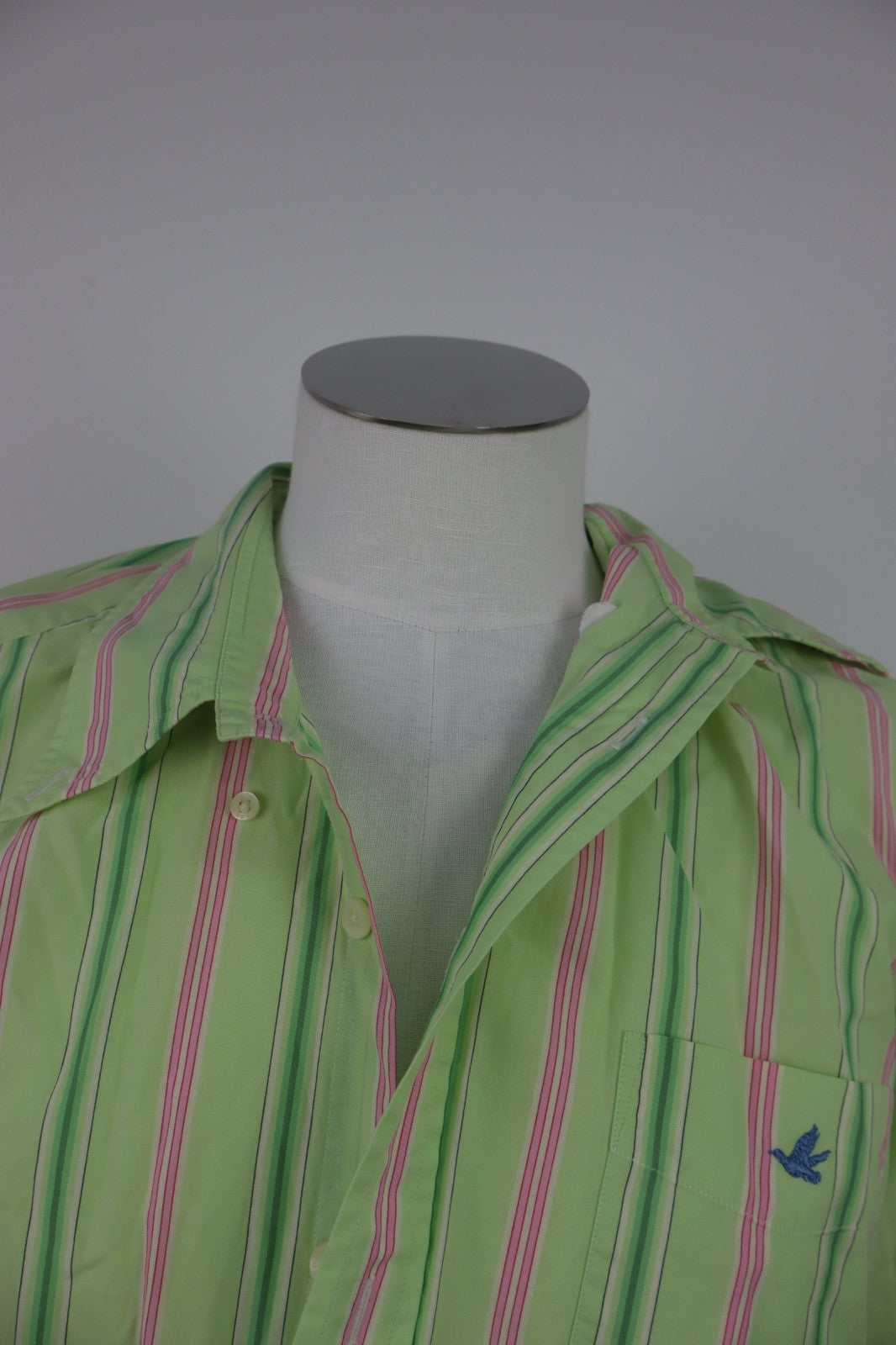 BROOKSFIELD CAMICIA UOMO TG. 45 MAN CASUAL VINTAGE SHIRT COTONE COTTON LOGO