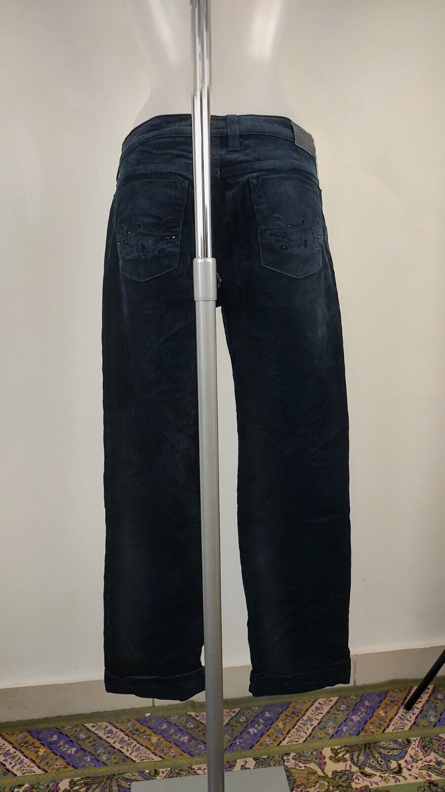 ARMANI JEANS PANTALONE CASUAL DONNA W28 WOMAN VINTAGE PANTS VELLUTO