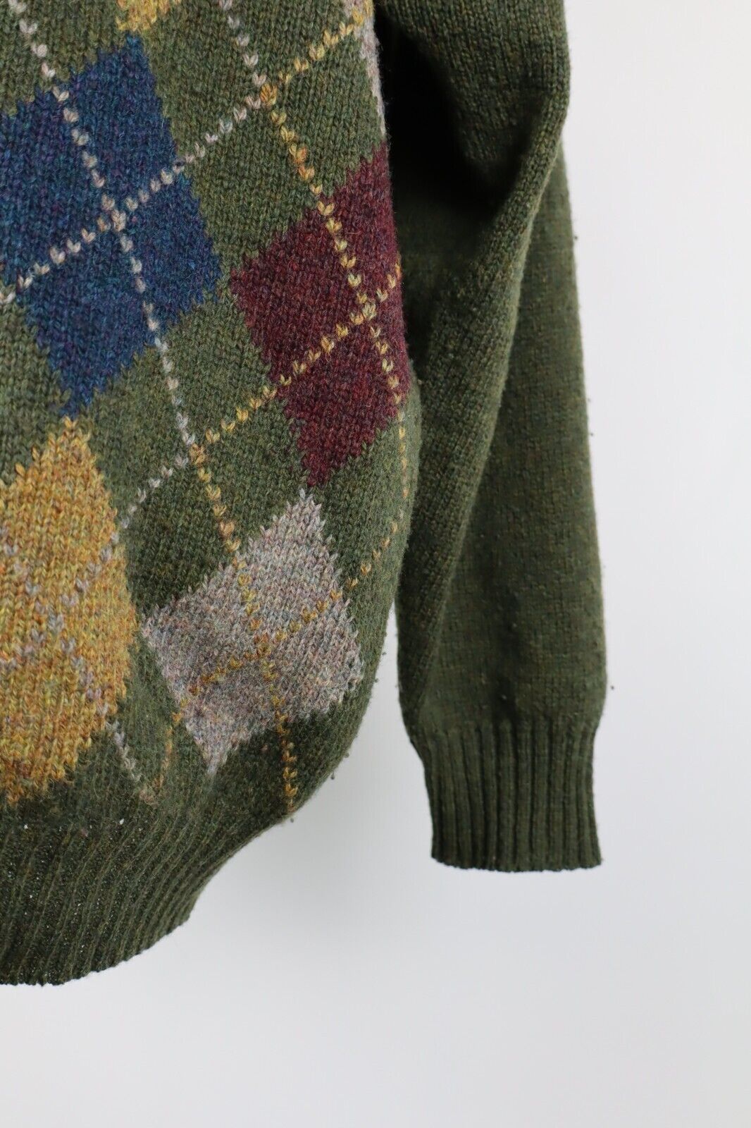ASCOT LINE SPILLERS CARDIGAN MAGLIONE LANA VINTAGE UOMO TG L MAN SWEATER CASUAL