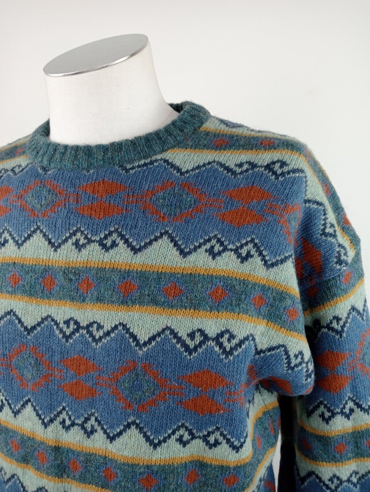 CARRERA MAGLIONE WOOL LANA VINTAGE UOMO M MAN SWEATER CASUAL ITALY