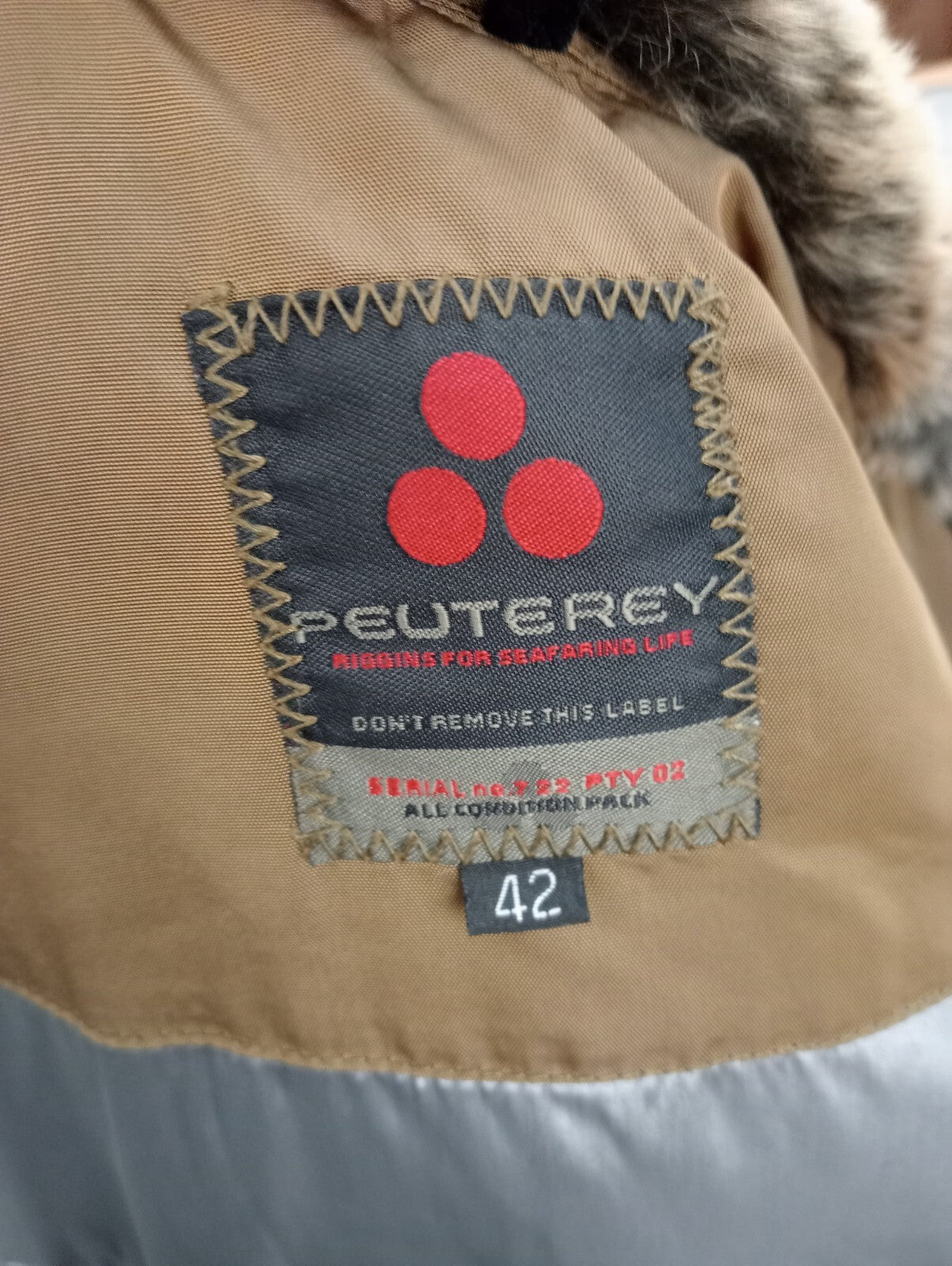 PEUTEREY GIUBBINO IMBOTTITO DONNA TG 42 WOMAN JACKET CASUAL VINTAGE